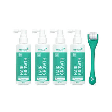 4x Loção Neofollics + rolo para o couro cabeludo grátis 4x Neofollics lotion + free scalp roller - Hairgivers