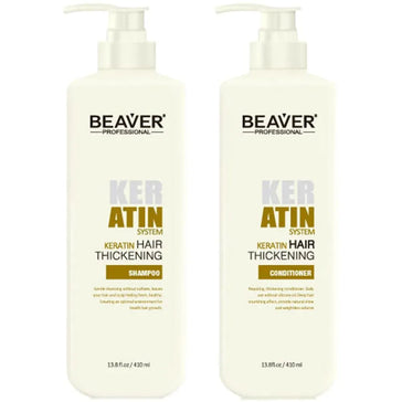 Champô + amaciador de queratina Beaver (410 ml) Beaver keratin shampoo + conditioner (410 ml) - Hairgivers