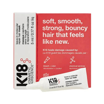 Máscara sem enxaguamento reparadora K18 (15 ml) Gift: K18 repair leave-in mask (5 ml) - Hairgivers