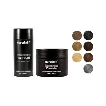 Pomada Keratain + Fibras capilares Keratain Keratain pomade + Keratain hair fibers - Hairgivers
