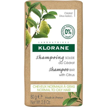 Champô em barra Klorane Citrus - cabelos oleosos (80 gr) Klorane shampoo bar Citrus - oily hair (80 gr) - Hairgivers