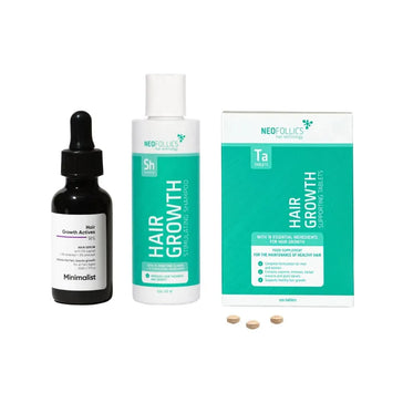 Minimalist hårvækstserum + Neofollics shampoo & tabletter Minimalist hair growth serum + Neofollics shampoo & tablets - Hairgivers