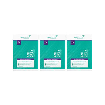 Neofollics comprimidos anti-cinzento (embalagem com 3) Neofollics anti-grey hair tablets (3-pack) - Hairgivers
