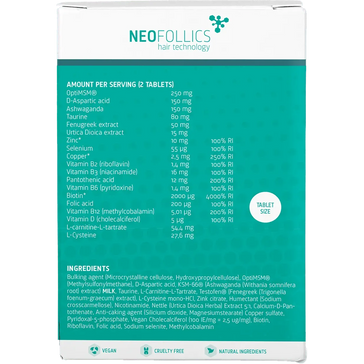 Neofollics tabletter för skäggväxt Neofollics beard growth tablets - Hairgivers