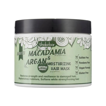Shakebar Macadamia & Argan Oil fugtgivende hårmaske Shakebar Macadamia & Argan Oil moisturizing hair mask - Hairgivers