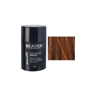 Queratina Beaver - fibras de construção do cabelo - Auburn (12 gr) Beaver keratin hair building fibers - Auburn (12 gr) - Hairgivers