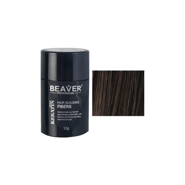 Bæver keratin håropbyggende fibre - Mørkebrun (12 gr) Beaver keratin hair building fibers - Dark brown (12 gr) - Hairgivers