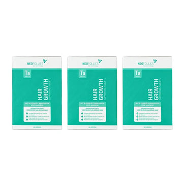 Neofollics comprimidos para o crescimento do cabelo 3 unidades Neofollics hair growth tablets 3-pack - Hairgivers