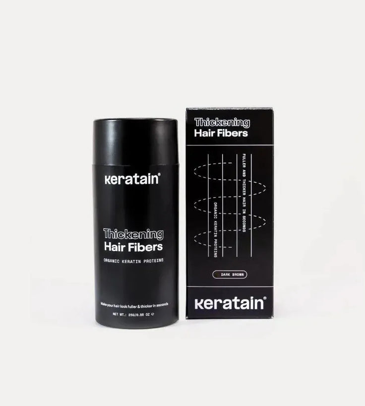 3x Keratain hair fibers + free Keratain pomade – Dark brown (25 gr) - Hairgivers