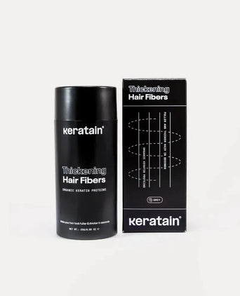 3x Keratain hair fibers + free Keratain pomade – Gray (25 gr) - Hairgivers