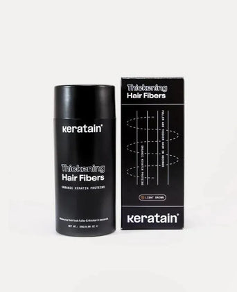 3x Keratain hair fibers + free Keratain pomade – Light brown (25 gr) - Hairgivers