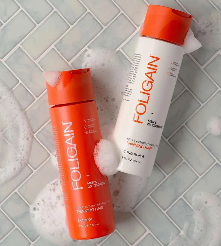 Foligain hair loss shampoo + conditioner men (236 ml) - Hairgivers