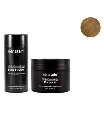 Keratain pomade + Keratain hair fibers – Dark blonde (25 gr) - Hairgivers
