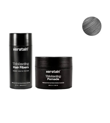 Keratain pomade + Keratain hair fibers – Gray (25 gr) - Hairgivers