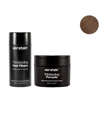 Keratain pomade + Keratain hair fibers – Light brown (25 gr) - Hairgivers