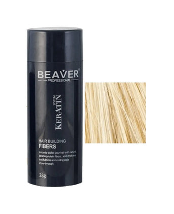 Beaver keratin hair building fibers - Blonde (28 gr) - Hairgivers