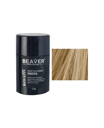 Beaver keratin hair building fibers - Medium blonde (12 gr) - Hairgivers