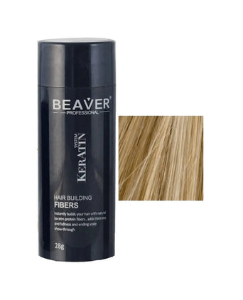 Beaver keratin hair building fibers - Medium blonde (28 gr) - Hairgivers