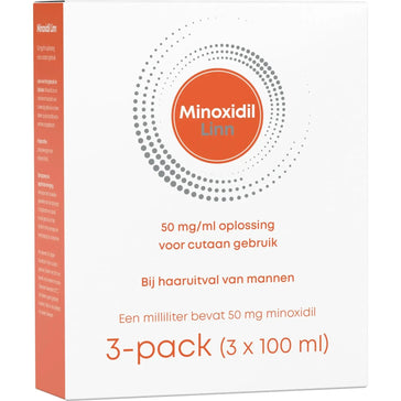 Linn Minoxidil 5% spray pacote de 3 (3x100 ml)